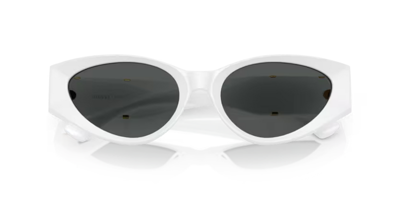 Versace Sunglasses Cat-Eye White Frame Grey Lens VE4454 314/87