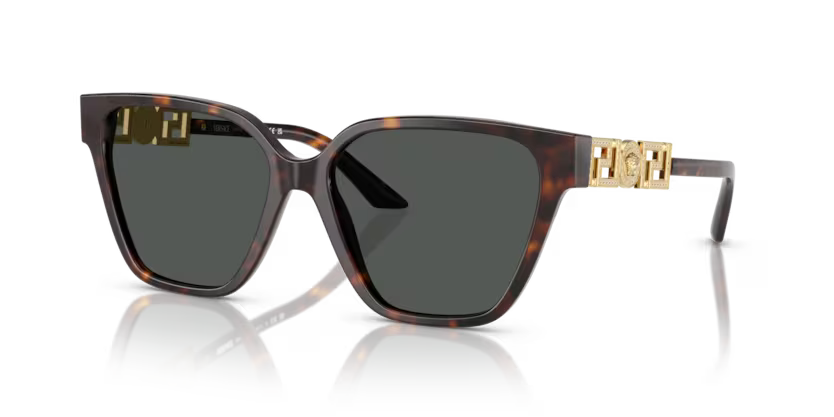 Versace Sunglasses Butterfly Havana Frame Grey Lens VE4471B 108/87