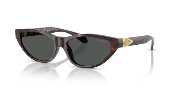 Versace Sunglasses Cat-Eye Havana Frame Grey Lens VE4491U 108/87