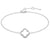 Clover Motif Diamond Pavé Bracelet