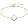 Clover Motif Diamond Pavé Bracelet DiamondStatus