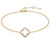 Clover Motif Diamond Pavé Bracelet
