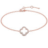 Clover Motif Diamond Pavé Bracelet DiamondStatus