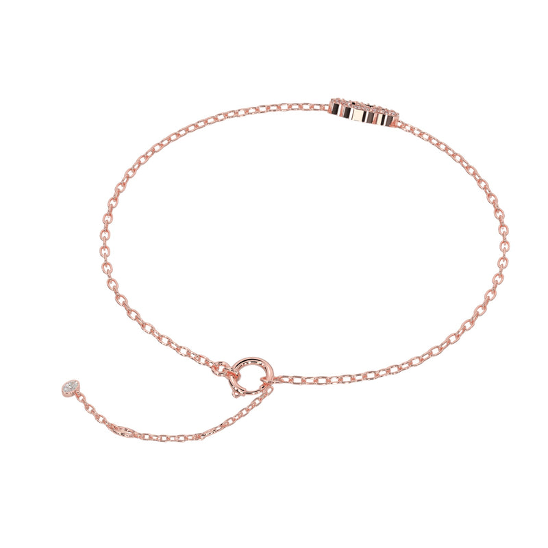 Clover Motif Diamond Pavé Bracelet