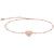 Diamond Heart Motif Bracelet