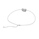 Round Diamond Halo Bracelet