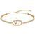 Round Diamond Hoop Set Bar Bangle