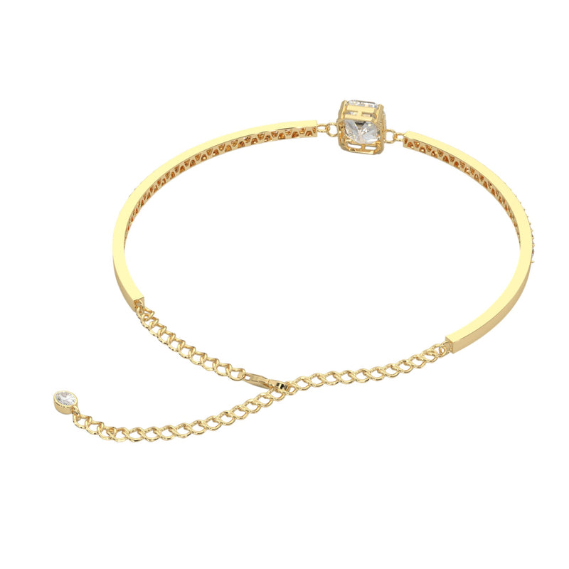 Emerald Diamond Pavé Bar Bangle