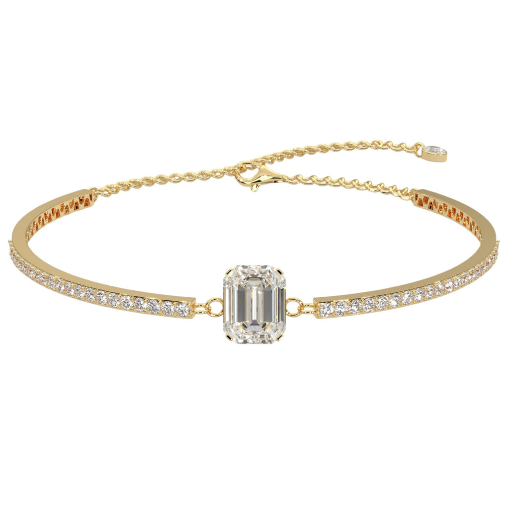 Emerald Diamond Pavé Bar Bangle
