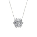 Snowflake Diamond Cluster Pendant