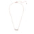 Triple Diamond Bar Pendant Necklace