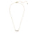 Triple Diamond Bar Pendant Necklace