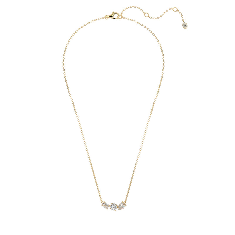Triple Diamond Bar Pendant Necklace