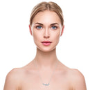 Triple Diamond Bar Pendant Necklace