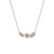 Triple Diamond Bar Pendant Necklace