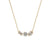 Triple Diamond Bar Pendant Necklace