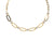 Paperclip Round Diamond Necklace Yellow Gold CLR1003-G