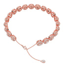 Round Halo Diamond Tennis Bracelet