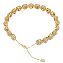 Round Halo Diamond Tennis Bracelet