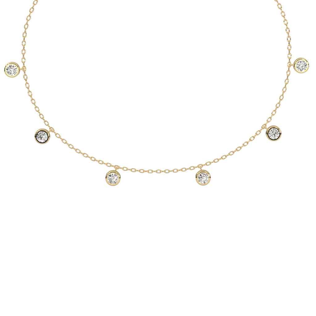 Round Six Drop Diamond Chain