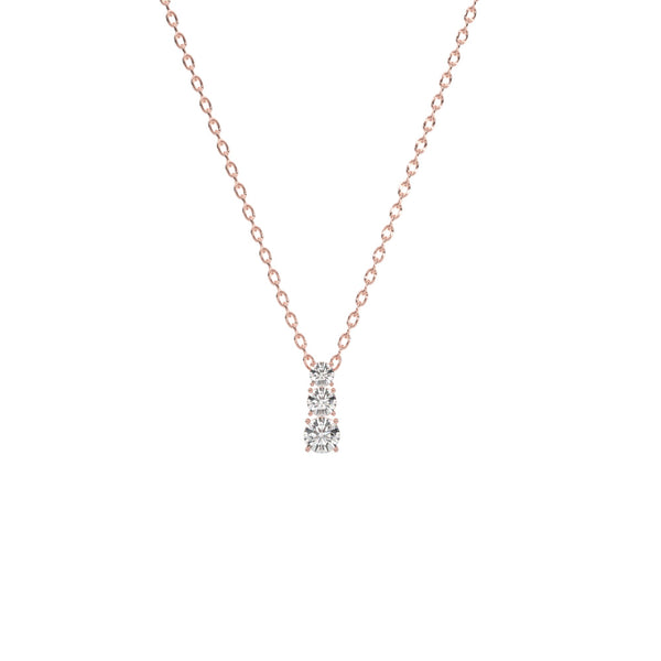 Round Trilogy Diamond Journey Pendant