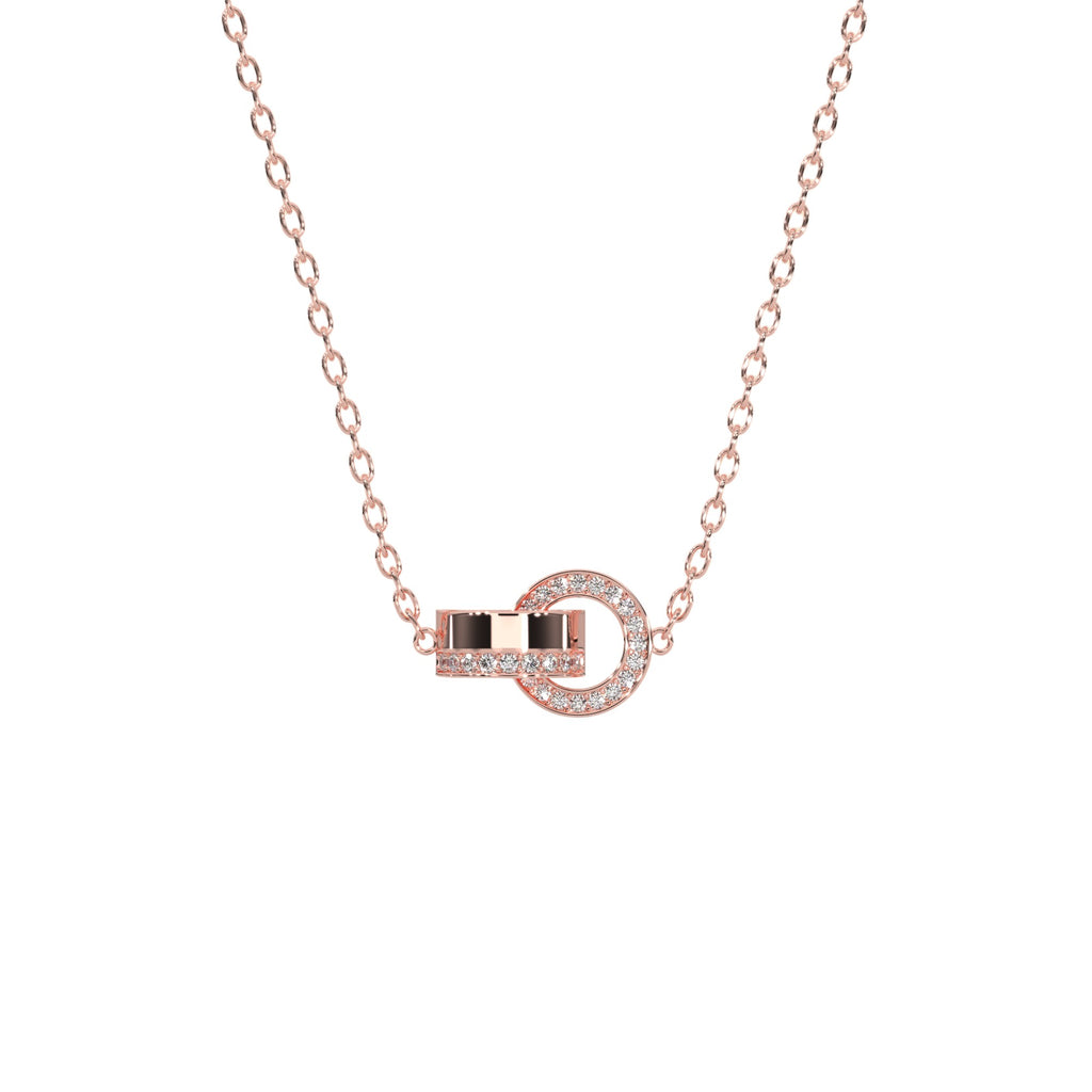 Interlocking Loop Diamond Pendant
