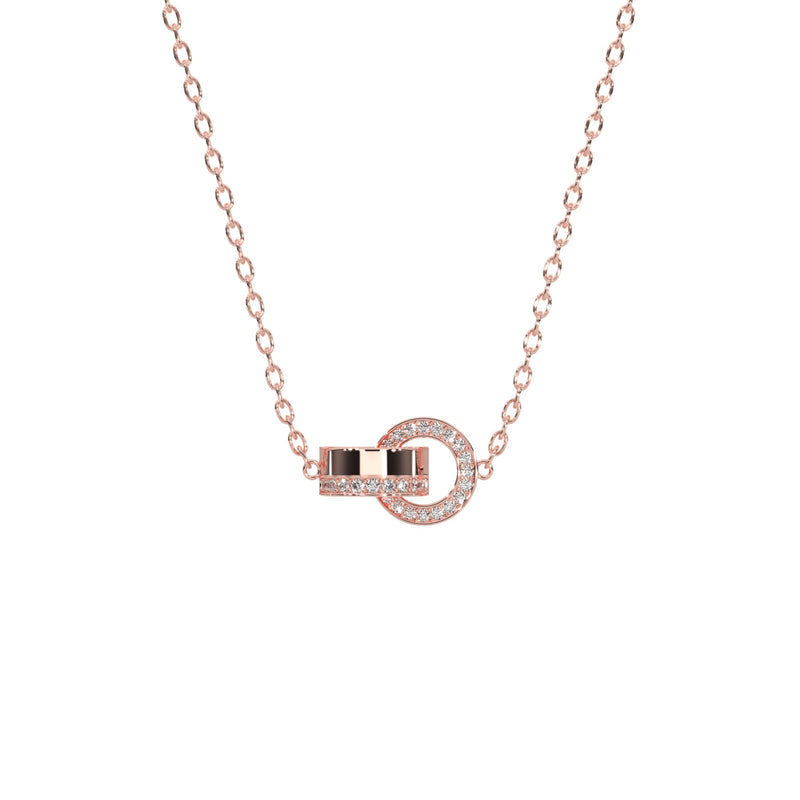 Interlocking Loop Diamond Pendant