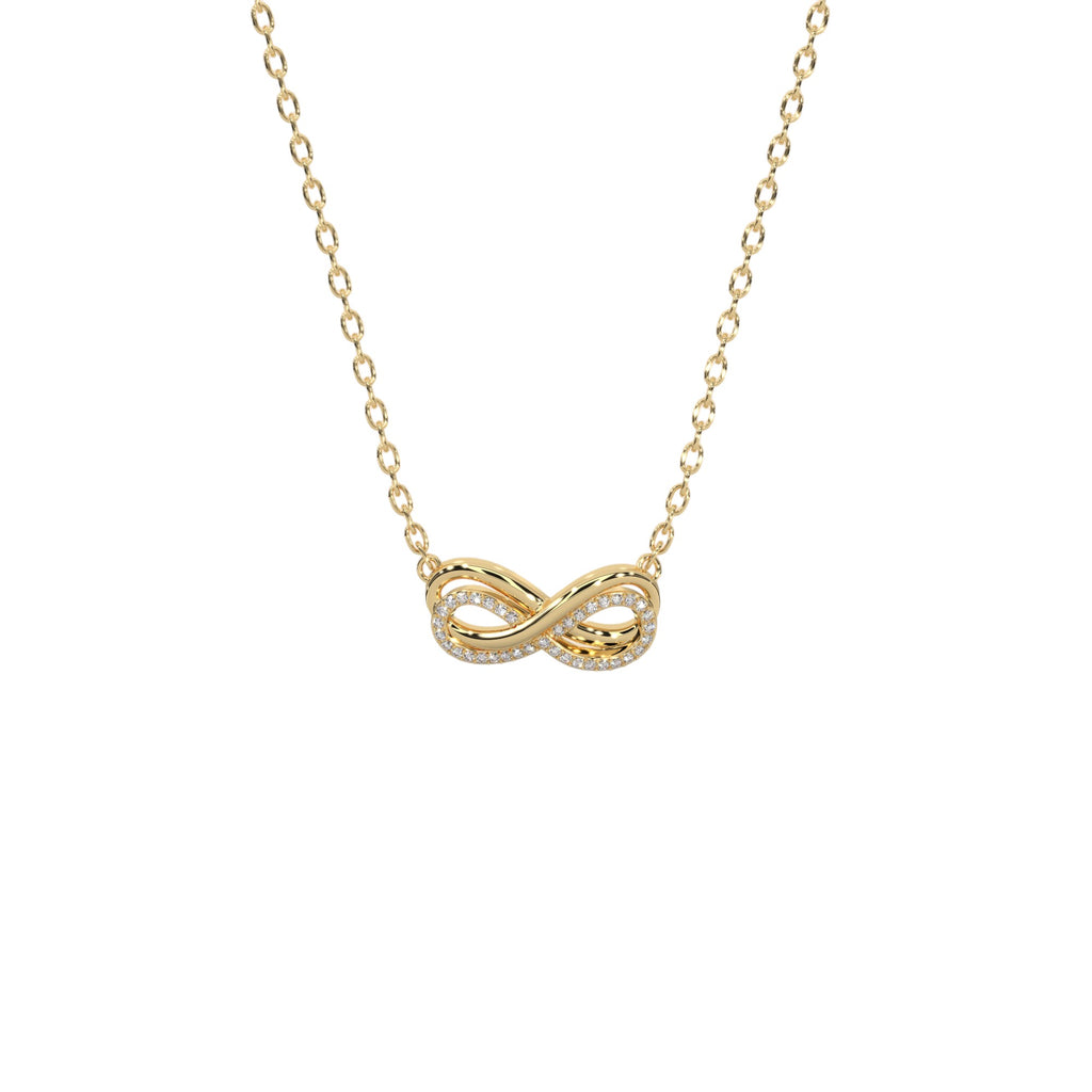 Double Infinity Diamond Pendant