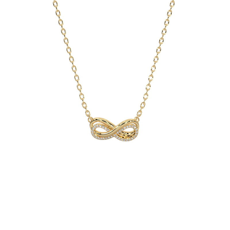 Double Infinity Diamond Pendant