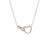 Infinity Heart Round Diamond Pendant