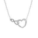 Infinity Heart Round Diamond Pendant