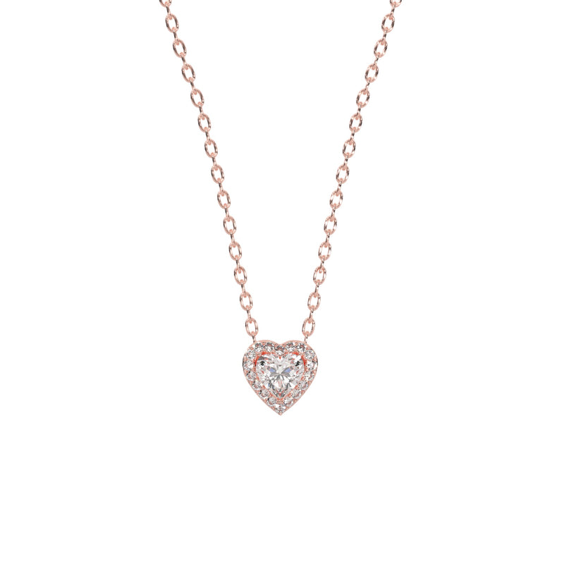 Halo Heart Diamond Pendant