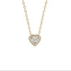 Halo Heart Diamond Pendant DiamondStatus
