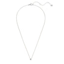 Round Rub Over Diamond Pendant