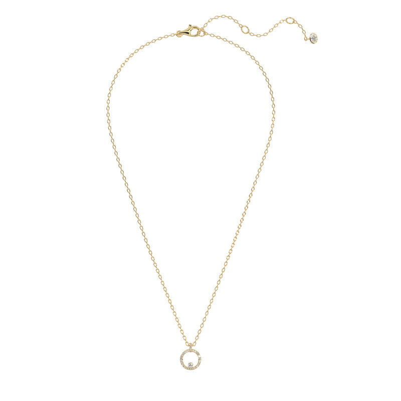 Inner Diamond Circle Halo Pendant