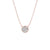 Round Halo Diamond Pendant