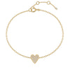 Heart Cluster Diamond Bracelet DiamondStatus