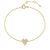 Heart Cluster Diamond Bracelet