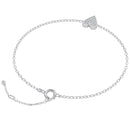 Heart Cluster Diamond Bracelet