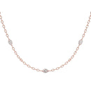 Marquise Trilogy Chain Necklace