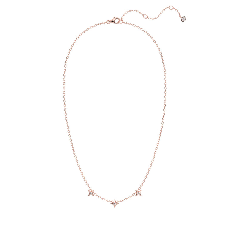 Round Trilogy Star Diamond Necklace