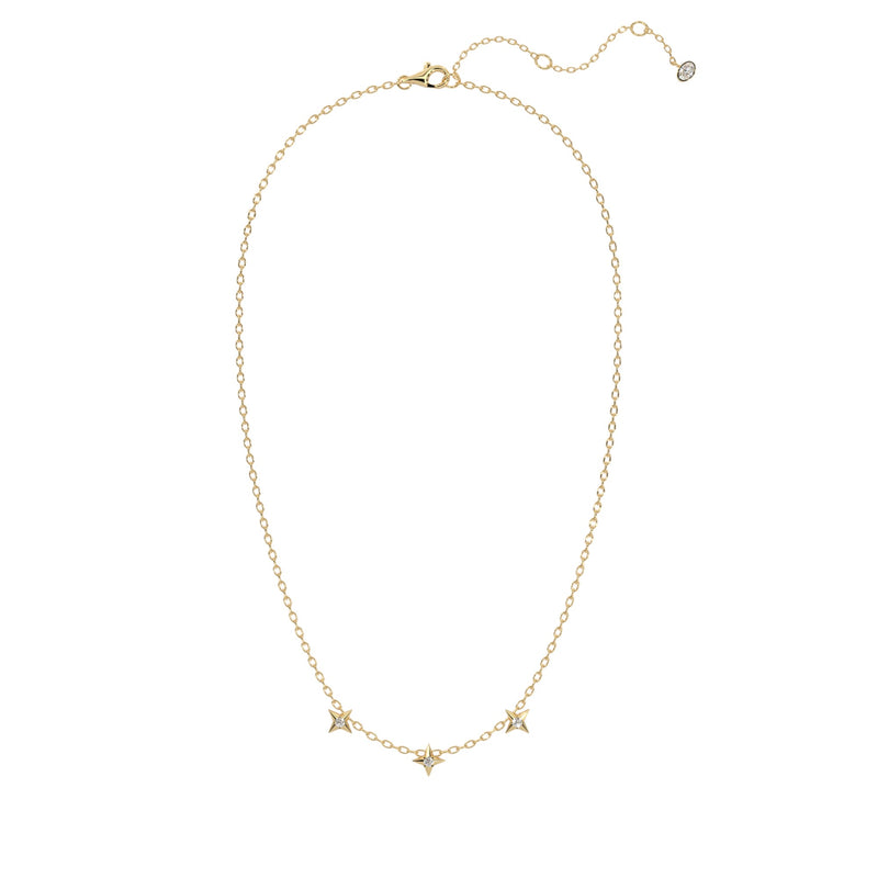 Round Trilogy Star Diamond Necklace
