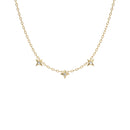 Round Trilogy Star Diamond Necklace