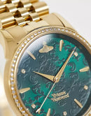 Vivienne Westwood Wallace Ladies Watch Gold / Green Dial VV208GDGD