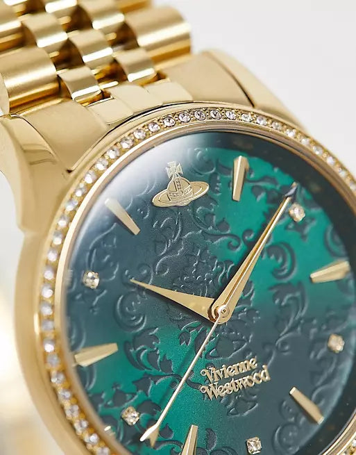 Vivienne Westwood Wallace Ladies Watch Gold / Green Dial VV208GDGD