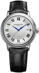 Raymond Weil Maestro Men's Watch Silver Leather 2837-STC-00659