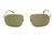 Boss 1446/S Men's Gold Mirror Rectangular Sunglasses 0J5G - WatchStatus Ltd