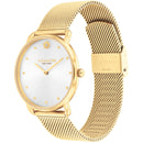 Coach Elliot Ladies Watch Gold Mesh 14504208 Coach