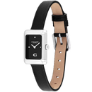 Coach Mara Ladies Silver Watch Leather 14504583 Coach