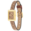 Coach Mara Ladies Gold Watch Leather 14504585 Coach